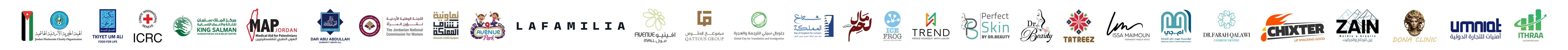 Logos of brands The Point Agency has worked with