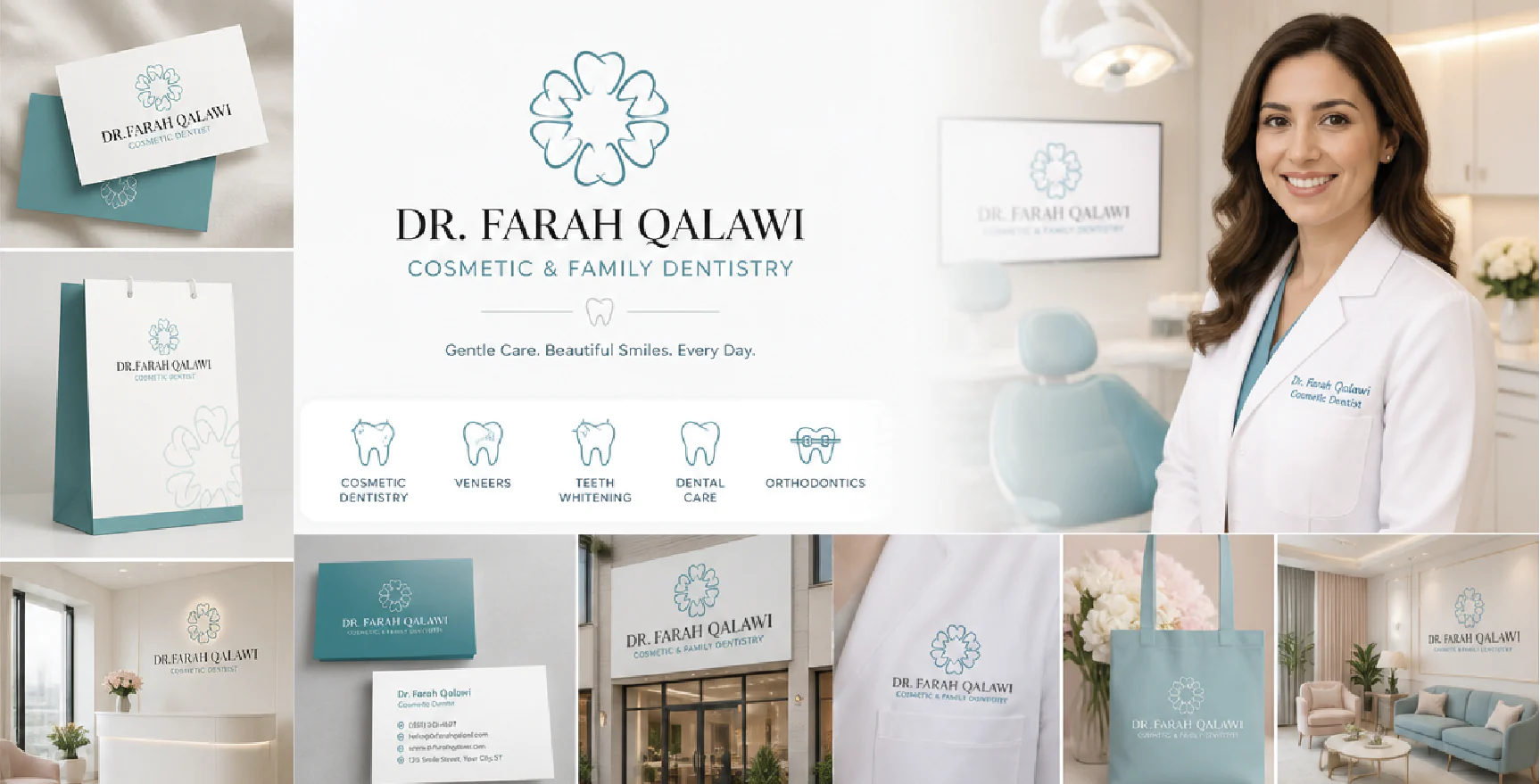Dr Farah Qalawi dentistry brand
